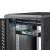 StarTech.com 1U Feste Server-Rack-Montageablage - 25,4 cm tiefe Universal-Kragarm-Ablage aus Stahl für 19-Zoll-AV-/Netzwerk-Equipment-Rack - Robust - Tragfähigkeit 20 kg, Schwarz