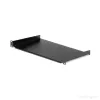 StarTech.com 1U Feste Server-Rack-Montageablage - 25,4 cm tiefe Universal-Kragarm-Ablage aus Stahl für 19-Zoll-AV-/Netzwerk-Equipment-Rack - Robust - Tragfähigkeit 20 kg, Schwarz