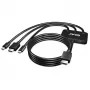 CLUB3D USB Type C + HDMI™ + MiniDisplayPort™ 1.2 zu HDMI™ 4K60Hz HDR M/M Aktiver Adapter 32AWG