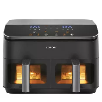 Cosori Dual Basket Chef Edition Doppel 8,5 L Standgerät 1750 W Heißluftfritteuse Schwarz, Silber