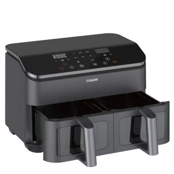 Cosori Dual Basket Chef Edition Doppel 8,5 L Standgerät 1750 W Heißluftfritteuse Schwarz, Silber