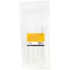 StarTech.com 20 cm Kabelbinder – 4 mm breit, 55 mm Bündeldurchmesser, 22 kg Zugfestigkeit, selbstsichernde Nylon-Kabelbinder mit gebogener Spitze – 94V-2/UL-gelistet, 100er-Pack – Weiß