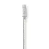 Nedis CCTB39940AL10 Lightning-Kabel 1m Aluminium 3,5-mm-Anschluss