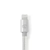 Nedis CCTB39940AL10 Lightning-Kabel 1m Aluminium 3,5-mm-Anschluss