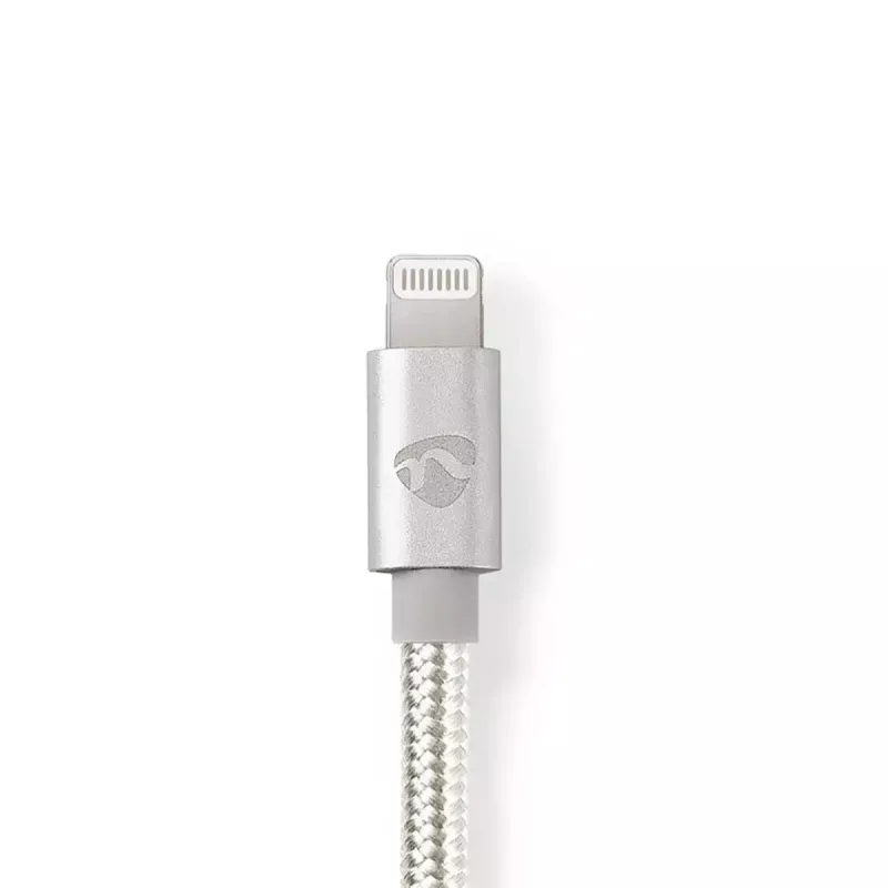 Nedis CCTB39940AL10 Lightning-Kabel 1m Aluminium 3,5-mm-Anschluss