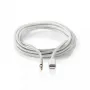 Nedis CCTB39940AL10 Lightning-Kabel 1m Aluminium 3,5-mm-Anschluss