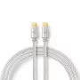 USB-Kabel Nedis CCTB60800AL20 USB 2.0 2 m USB C Silber