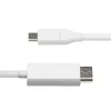 StarTech.com 6ft (2m) USB-C auf DisplayPort 1.2 Kabel, bidirektional, 4K 60Hz, Weiß, Videoadapterkabel für Apple MacBook Pro / Air M1 M2 M3 M4, Mac Mini / Studio, Thunderbolt-kompatibel