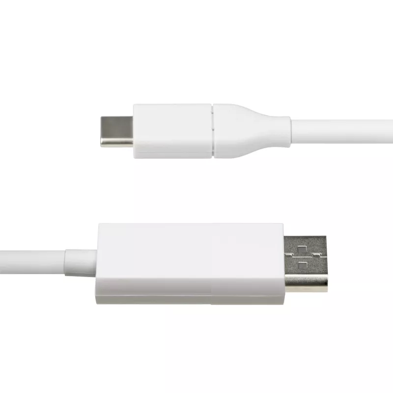 StarTech.com 6ft (2m) USB-C auf DisplayPort 1.2 Kabel, bidirektional, 4K 60Hz, Weiß, Videoadapterkabel für Apple MacBook Pro / Air M1 M2 M3 M4, Mac Mini / Studio, Thunderbolt-kompatibel