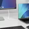 StarTech.com 6ft (2m) USB-C auf DisplayPort 1.2 Kabel, bidirektional, 4K 60Hz, Weiß, Videoadapterkabel für Apple MacBook Pro / Air M1 M2 M3 M4, Mac Mini / Studio, Thunderbolt-kompatibel