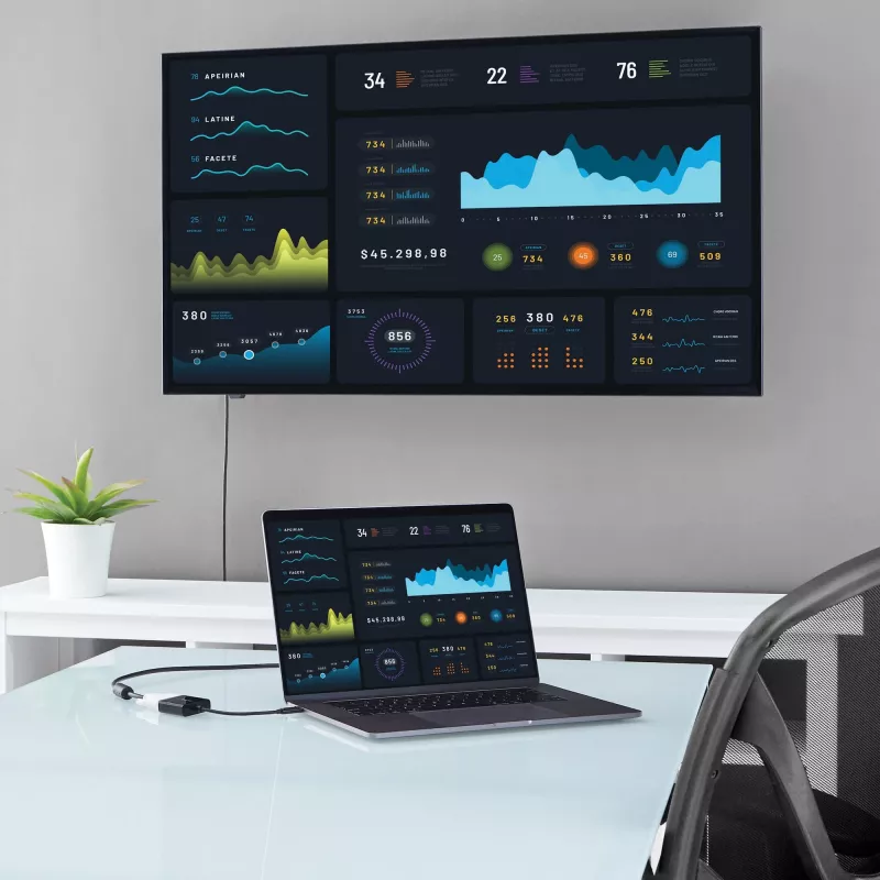 StarTech.com USB-C auf DVI Adapter – Schwarz – 1920x1200 – USB Typ-C Videokonverter für Ihren DVI-D Bildschirm/Monitor/Projektor – Aktualisierte Version ist CDP2DVIEC