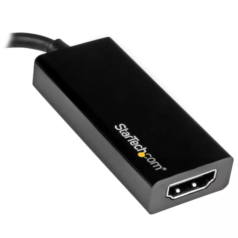 StarTech.com USB-C zu HDMI Adapter mit 4K 30Hz - Schwarz, 3.2 Gen 2 (3.1 Gen 2), USB Type-C, HDMI-Ausgang, 3840 x 2160 Pixel