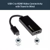 StarTech.com USB-C zu HDMI Adapter mit 4K 30Hz - Schwarz, 3.2 Gen 2 (3.1 Gen 2), USB Type-C, HDMI-Ausgang, 3840 x 2160 Pixel