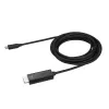StarTech.com 3m USB-C-auf-HDMI-Kabel – 4K 60Hz USB Type-C auf HDMI 2.0 Videoadapterkabel – Thunderbolt 3 kompatibel – Laptop zu HDMI Monitor/Display – DP 1.2 Alt Mode HBR2 – Schwarz