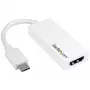 StarTech.com USB-C auf HDMI Adapter - Weiß - 4K 60Hz, USB Typ-C, HDMI-Ausgang, 3840 x 2160 Pixel