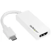 StarTech.com USB-C auf HDMI Adapter - Weiß - 4K 60Hz, USB Typ-C, HDMI-Ausgang, 3840 x 2160 Pixel