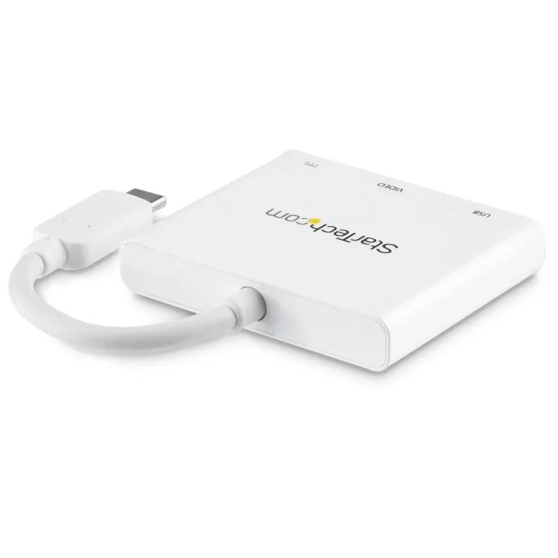 StarTech.com USB-C Multiport-Adapter mit HDMI – USB-3.0-Anschluss – 60 W PD – Weiß