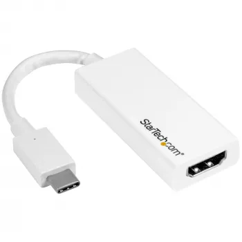 StarTech.com USB-C auf HDMI Adapter mit 4K 30Hz - Weiß, USB Type-C, HDMI-Ausgang, 3840 x 2160 Pixel