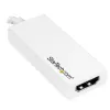 StarTech.com USB-C auf HDMI Adapter mit 4K 30Hz - Weiß, USB Type-C, HDMI-Ausgang, 3840 x 2160 Pixel
