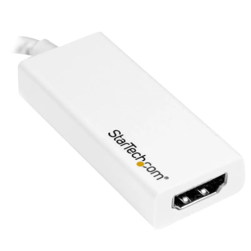 StarTech.com USB-C auf HDMI Adapter mit 4K 30Hz - Weiß, USB Type-C, HDMI-Ausgang, 3840 x 2160 Pixel
