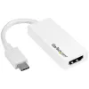 StarTech.com USB-C auf HDMI Adapter mit 4K 30Hz - Weiß, USB Type-C, HDMI-Ausgang, 3840 x 2160 Pixel
