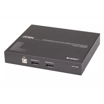 ATEN USB DisplayPort Dual View HDBaseT™ 2.0 KVM Extender (4K@100m für Einzelansicht)