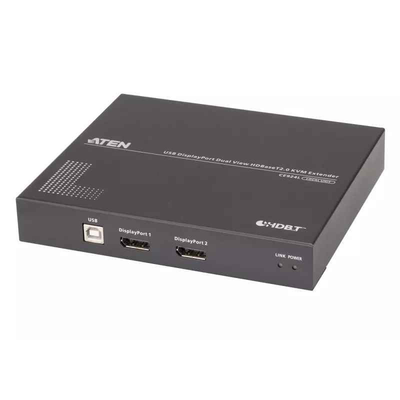ATEN USB DisplayPort Dual View HDBaseT™ 2.0 KVM Extender (4K@100m für Einzelansicht)