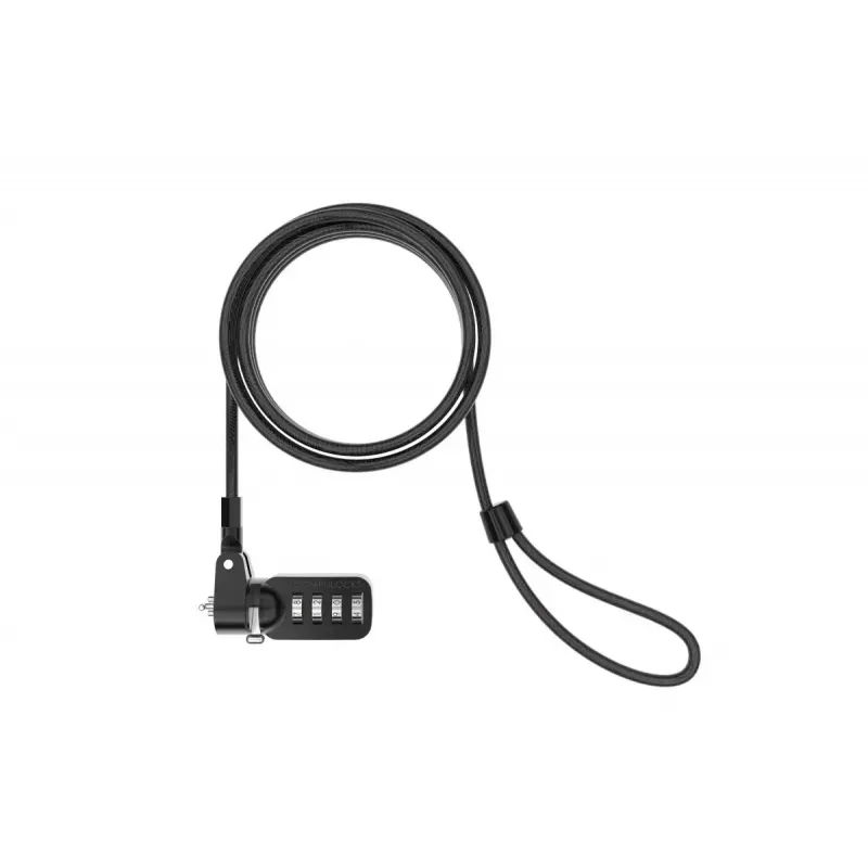 Kombinationsschloss Compulocks CL37 T-Bar Sicherheitskabelschloss Schwarz
