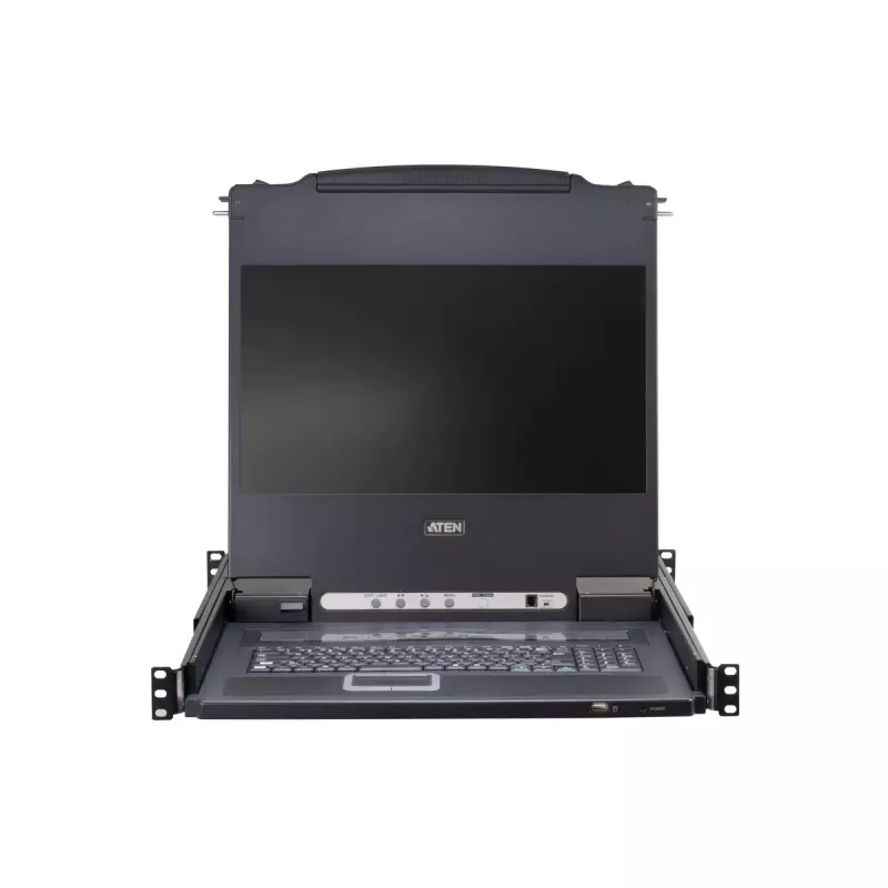 KVM-Switch ATEN CL5708M Rackeinbau Schwarz 1HE 17 Zoll LCD CL5708M-ATA-GG