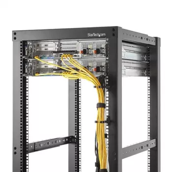 StarTech.com 1U Vertikaler Server-Rack-Kabelmanagement-D-Ring-Haken – 4,5 x 10 cm (1,8 x 3,9 Zoll)