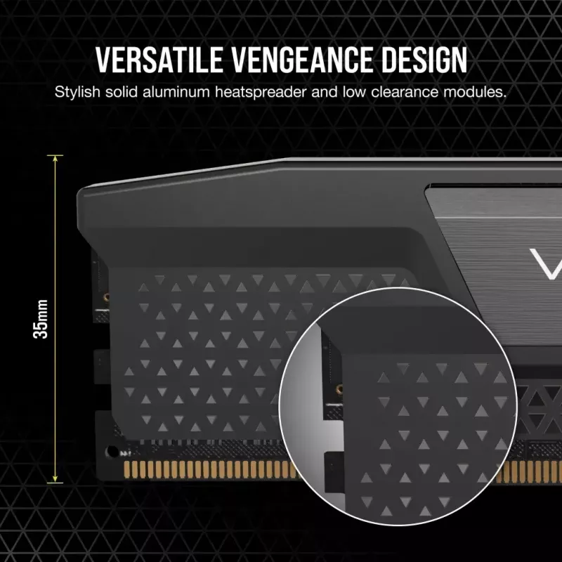 Corsair Vengeance 48 GB (2x24 GB) DDR5-6000 CL30 Speicher-Kit, Grau
