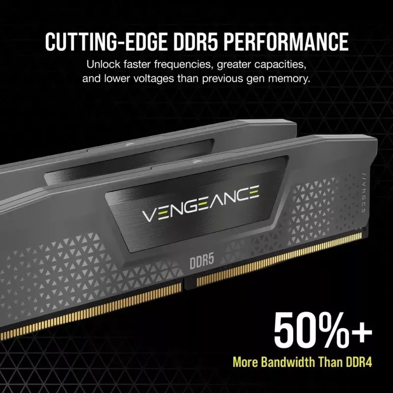Corsair Vengeance 48 GB (2x24 GB) DDR5-6000 CL30 Speicher-Kit, Grau