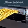 StarTech.com Horizontale Kabelführungsbügel mit 2 Zoll Versatz für Racks – 10er-Pack