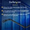 StarTech.com Horizontale Kabelführungsbügel mit 10,2 cm Versatz für Racks – 10er-Pack