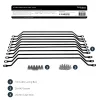 StarTech.com Horizontale Kabelführungsbügel mit 10,2 cm Versatz für Racks – 10er-Pack