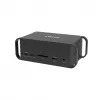 Dockingstation CANYON CNS-HDS95ST — USB-C (USB 3.2 Gen 2) Dockingstation mit 2× HDMI, 2× USB 3.2 Gen 1, 2× USB 2.0, Gigabit Ethernet, 100 W, Aluminium, schwarz