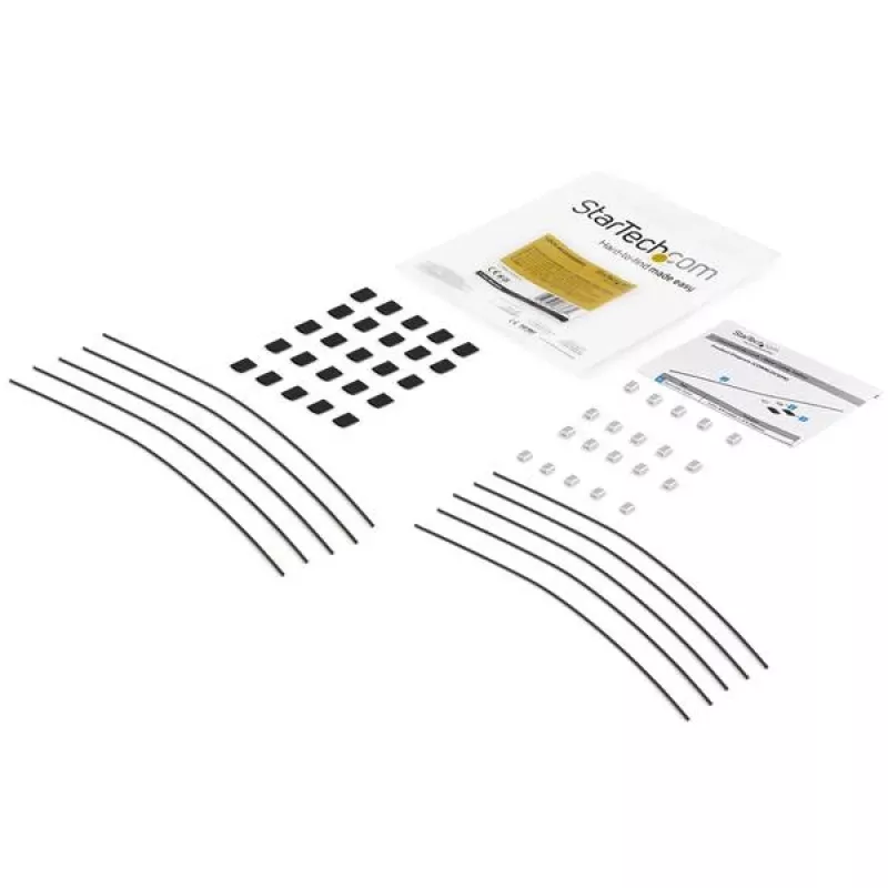 StarTech.com 10er-Pack Sicherheitskabelbinder für Adapter und Dongles – Universeller Kabeladapterbinder – Kabelbinder – Verstellbarer, diebstahlsicherer Kabelschloss-Bausatz aus Stahl
