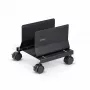 StarTech.com Computer-Turm-Wagen, rollbarer mobiler CPU-Caddy auf Rädern (Rollen), max. Last 21 kg, verstellbare PC-Gehäusehalterung, Desktop-Bodenständer, Stahl-Dolly