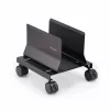 StarTech.com Computer-Turm-Wagen, rollbarer mobiler CPU-Caddy auf Rädern (Rollen), max. Last 21 kg, verstellbare PC-Gehäusehalterung, Desktop-Bodenständer, Stahl-Dolly