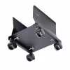 StarTech.com Computer-Turm-Wagen, rollbarer mobiler CPU-Caddy auf Rädern (Rollen), max. Last 21 kg, verstellbare PC-Gehäusehalterung, Desktop-Bodenständer, Stahl-Dolly