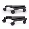StarTech.com Computer-Turm-Wagen, rollbarer mobiler CPU-Caddy auf Rädern (Rollen), max. Last 21 kg, verstellbare PC-Gehäusehalterung, Desktop-Bodenständer, Stahl-Dolly