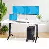 StarTech.com Computer-Turm-Wagen, rollbarer mobiler CPU-Caddy auf Rädern (Rollen), max. Last 21 kg, verstellbare PC-Gehäusehalterung, Desktop-Bodenständer, Stahl-Dolly