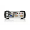ATEN 2-Port USB - PS/2 VGA KVM-Switch mit Audio- & USB 2.0-Hub (KVM-Kabel im Lieferumfang)