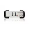 ATEN 2-Port USB - PS/2 VGA KVM-Switch mit Audio- & USB 2.0-Hub (KVM-Kabel im Lieferumfang)