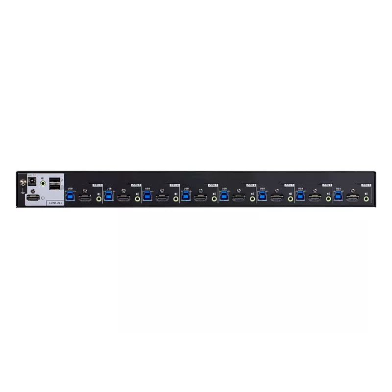 ATEN 8-Port USB 3.0 4K HDMI KVM Switch, 4096 x 2160 Pixel, 4K Ultra HD, 9,77 W, Schwarz