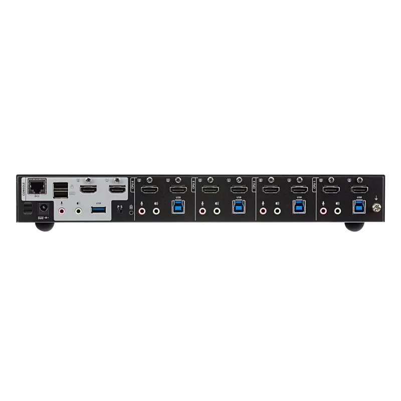 ATEN 4-Port USB 3.0 4K HDMI Dual Display KVMP™ Switch, 4096 x 2160 Pixel, 4K Ultra HD, 4,42 W, Schwarz
