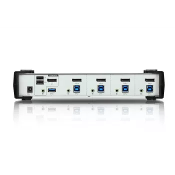 ATEN 4-Port USB 3.1 Gen 1 DisplayPort 1.1 KVMP™ Switch mit Lautsprecher (KVM-Kabel im Lieferumfang)