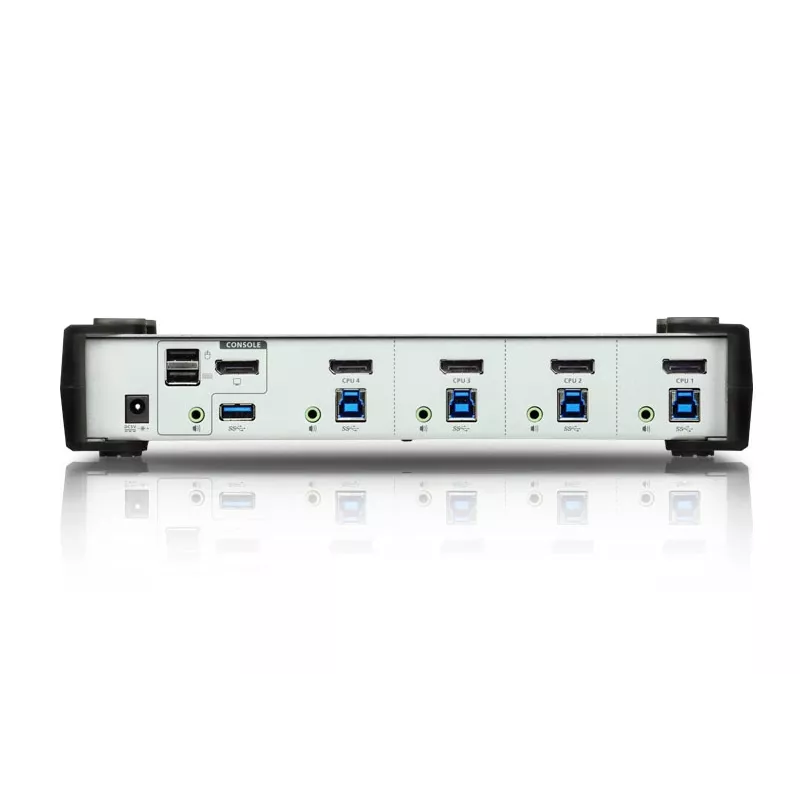 ATEN 4-Port USB 3.1 Gen 1 DisplayPort 1.1 KVMP™ Switch mit Lautsprecher (KVM-Kabel im Lieferumfang)