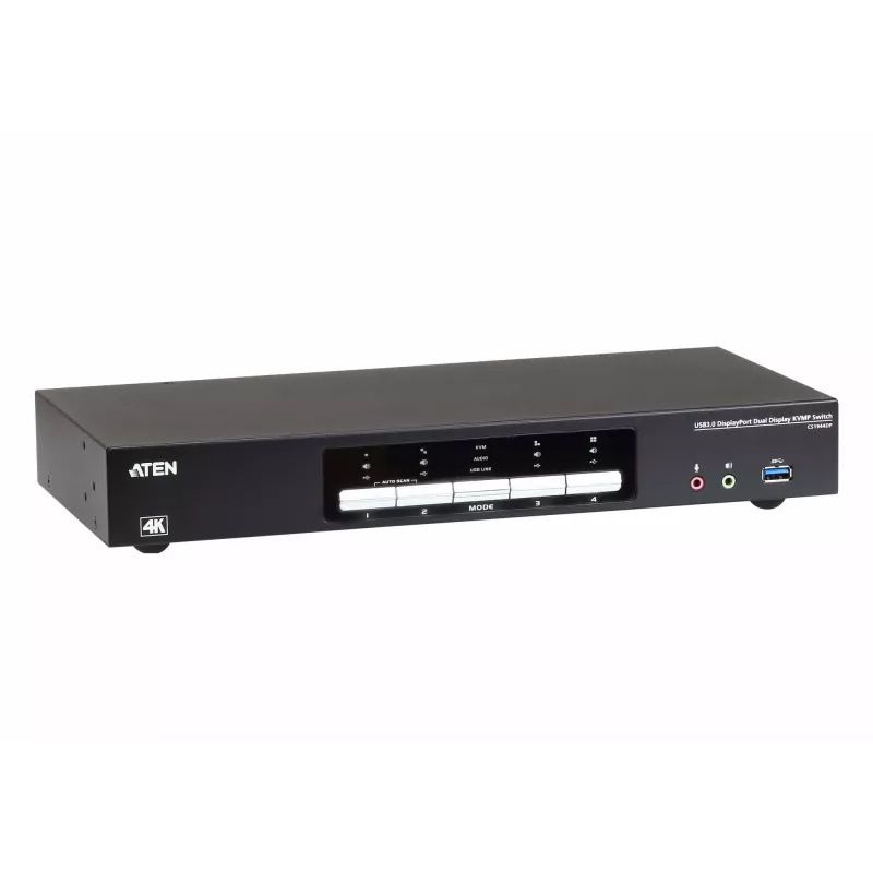 KVMP Switch ATEN 4P USB3.0 DisplayPORT Dual View