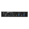 ATEN 3-Port USB-C DisplayPort Hybrid KVMP™ Switch, 4096 x 2160 Pixel, 4K Ultra HD, 5,78 W, Schwarz